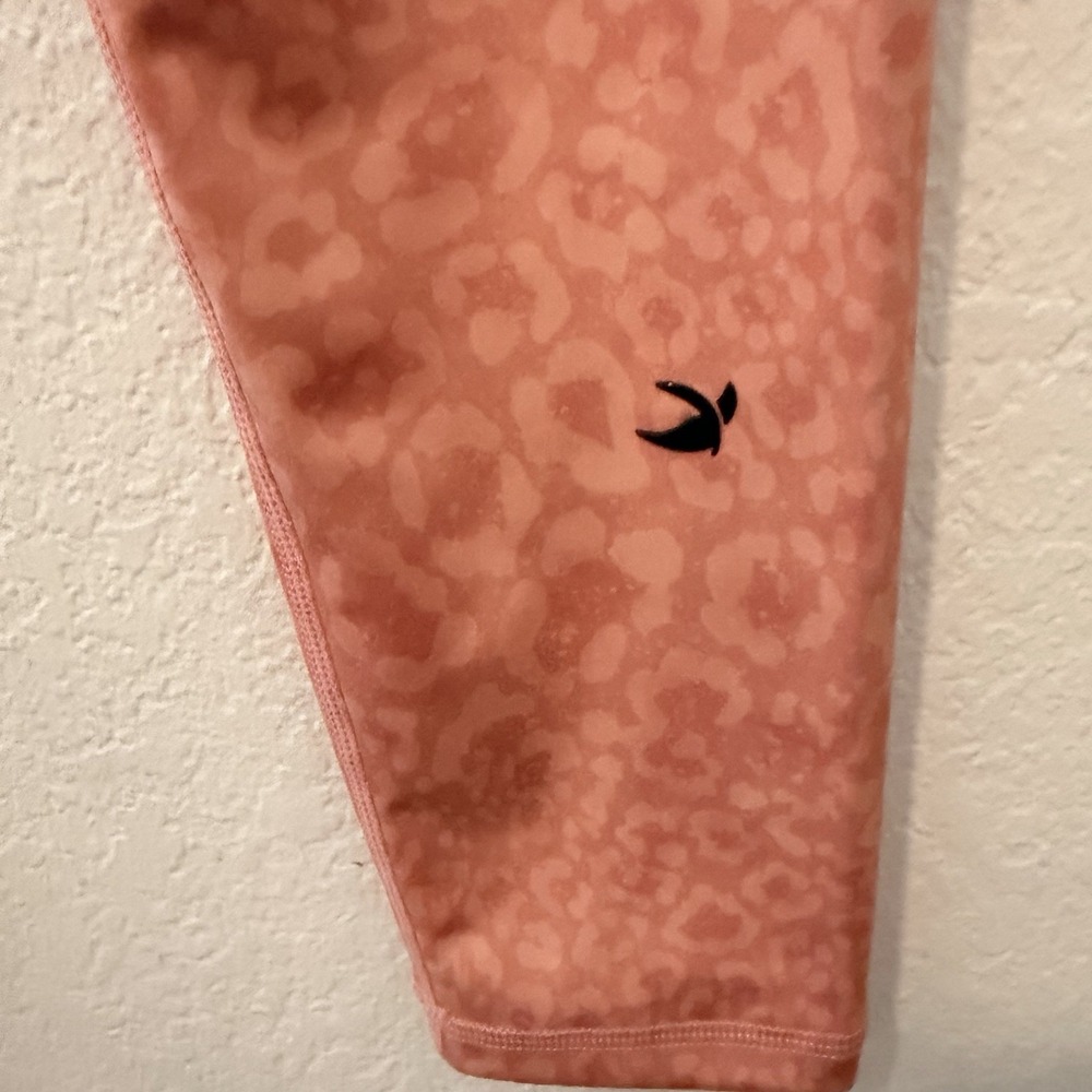 New Glyder Sultry Sherbert Leopard Leggings High Waisted Wicking Large Sold Out - Picture 6 of 13